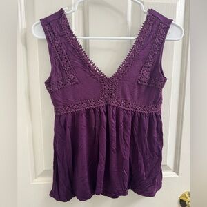 Mudd Purple Sleeveless Women's Top